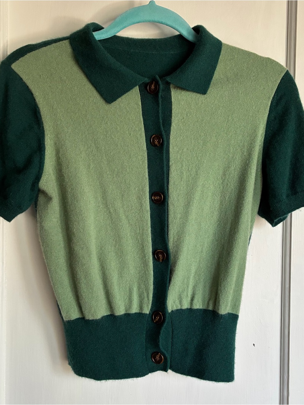 Beklina Cashmere Knit Button-Up